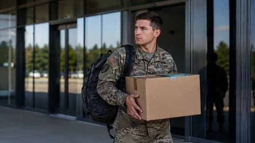 Veteran transitioning out of military service