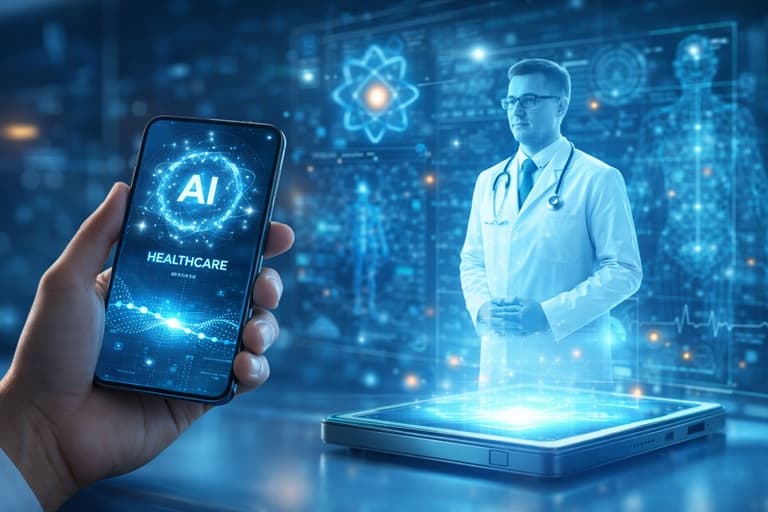 AI healthcare technology interface